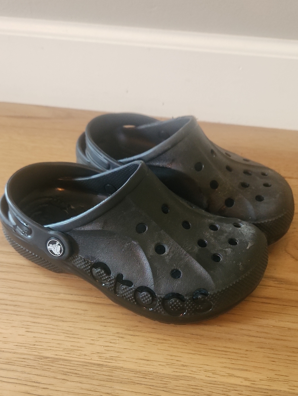 Kids Black Slip-On Crocs